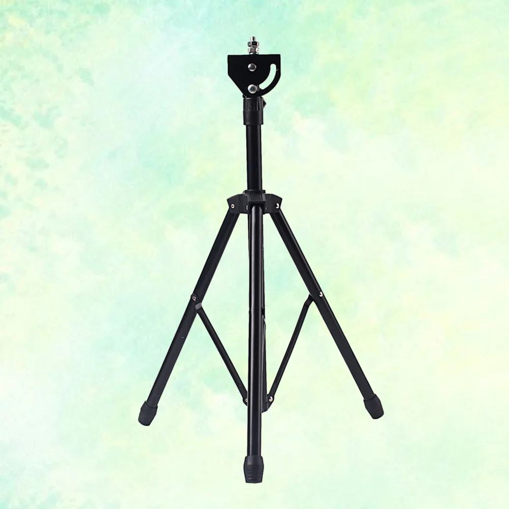 

8inches Adjustable Metal Tripod Dumb Drum Stand Practice Pad Rack Bracket Support Percussion Accessory(Black)