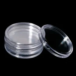 5PCS 38.6mm Inside Height 0.3cm Clear Round Coin Capsule Storage Case (for 2 Oz Silver Coins) Reusable Protective Collectibles