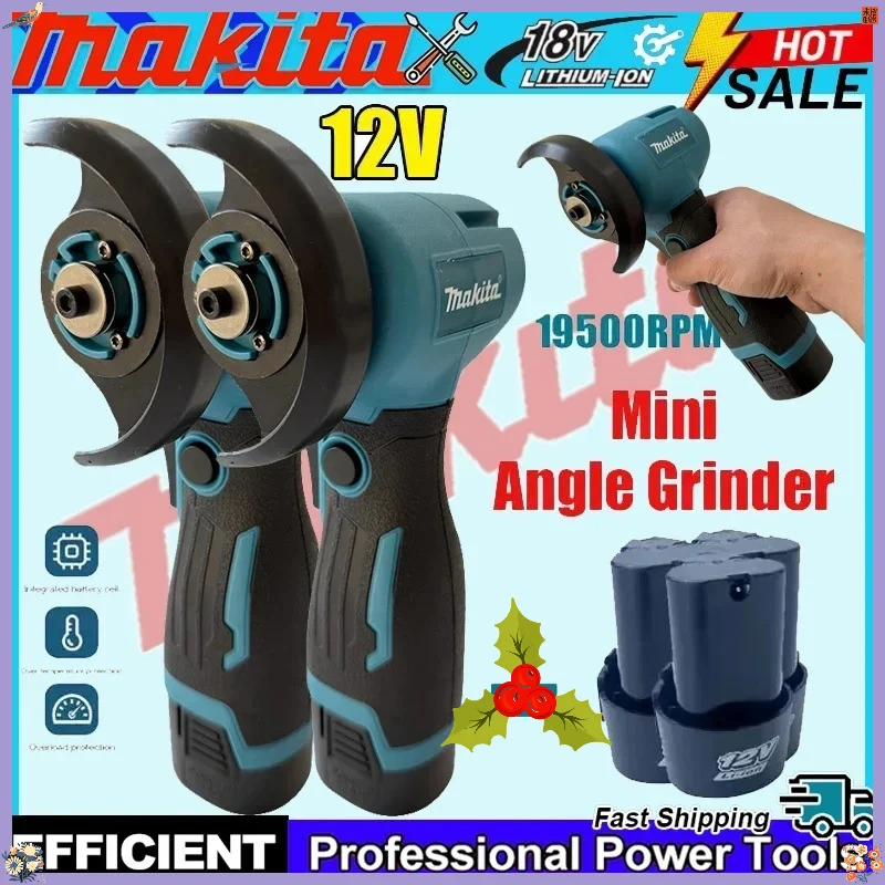

Портативная компактная полировальная машина Makita, 12В, для резки металла и дерева, беспроводная электрическая угловая шлифовальная машина для дома и DIY