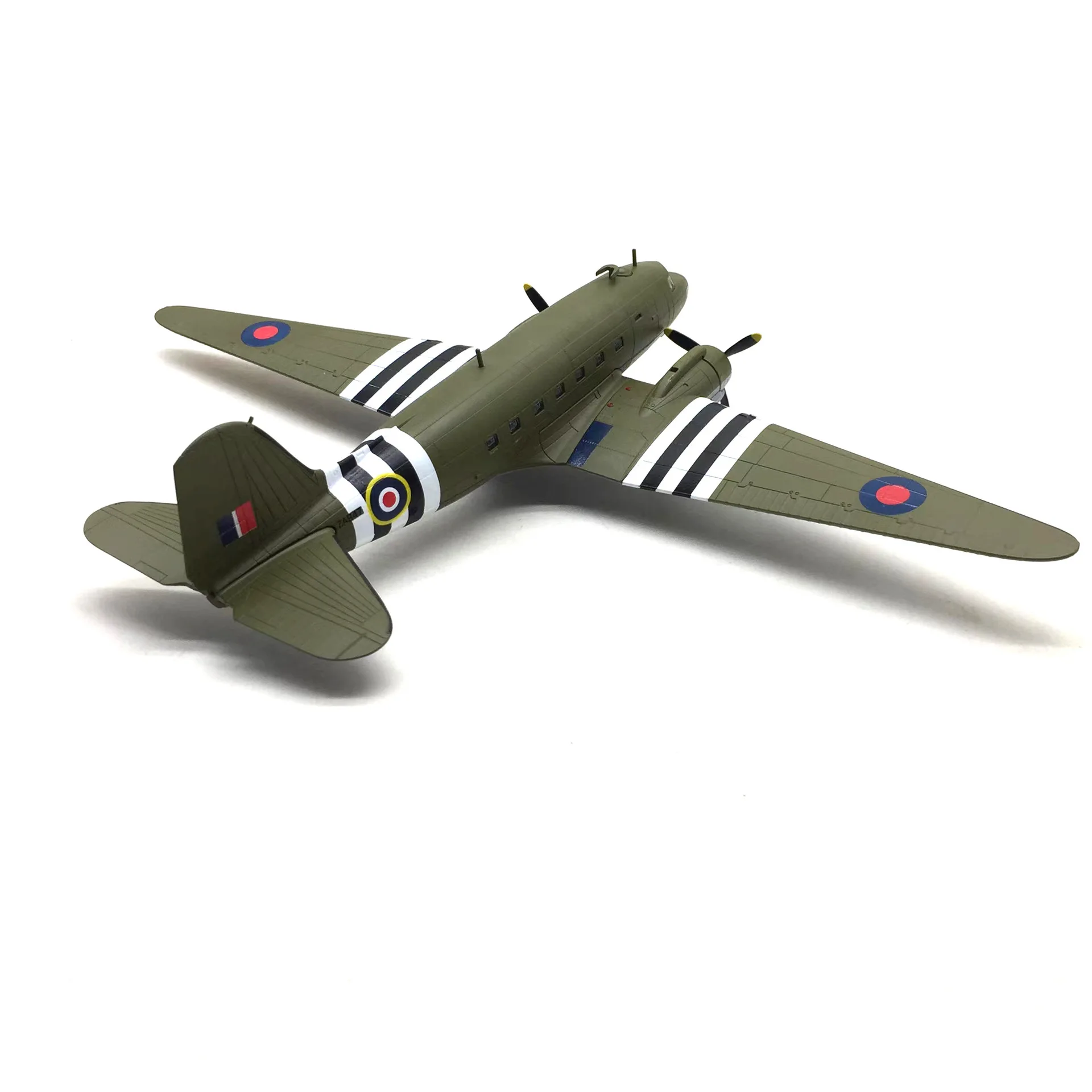 Scale 1/100 Model Diecast Alloy C-47 DC3 Transport Aircraft Model Model Plane Kits To Build Airplanes Decoration Collection