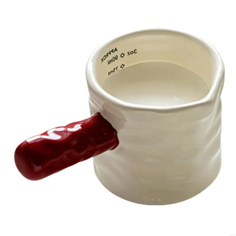 G92C Ceramic Coffee Milk Jugs With Precise Measurement Marks For Perfect Brewing