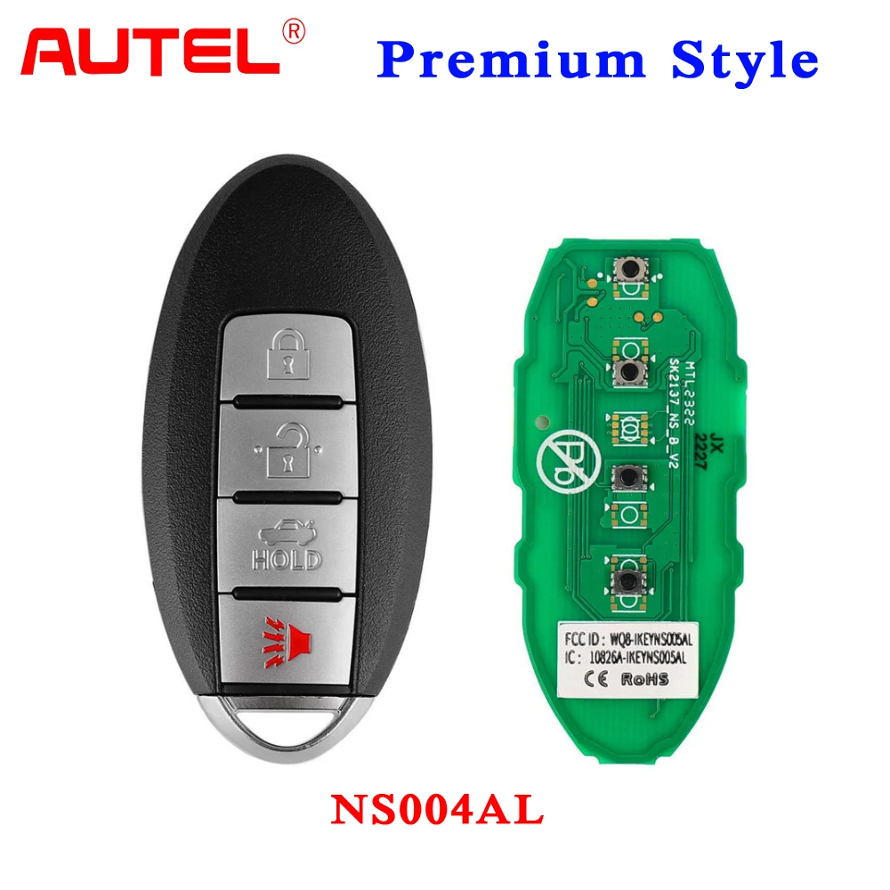 AUTEL Premium Style Universal Smart Key for Chrysler/Cadillac/Honda/Hyundai/Nissan Used with MaxiIM KM100 KM100E IM508 IM608 PRO