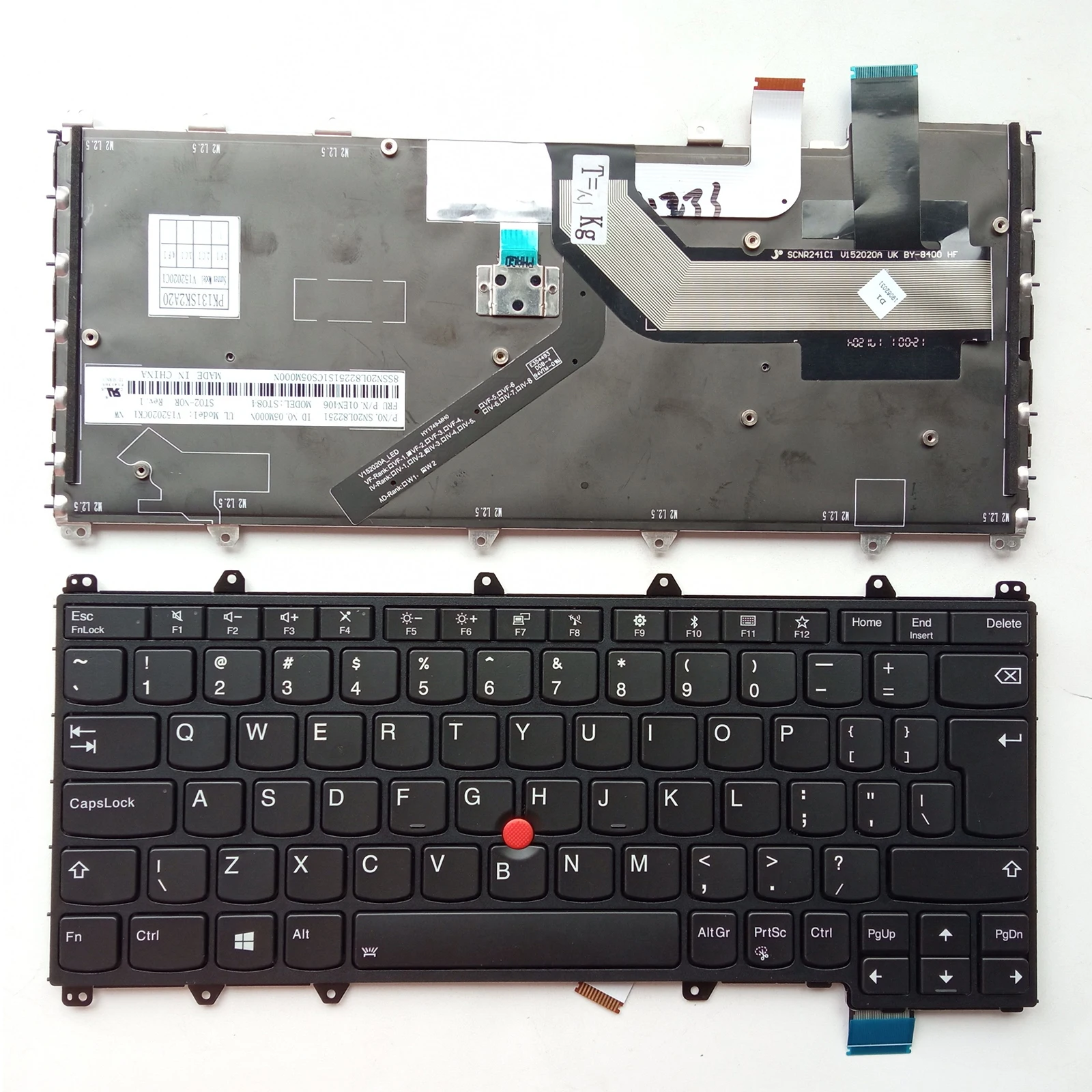 

New users discount laptop keyboard for Lenovo ThinkPad Yoga 370 UI English Keyboard Backlit 01EN386 01AV675