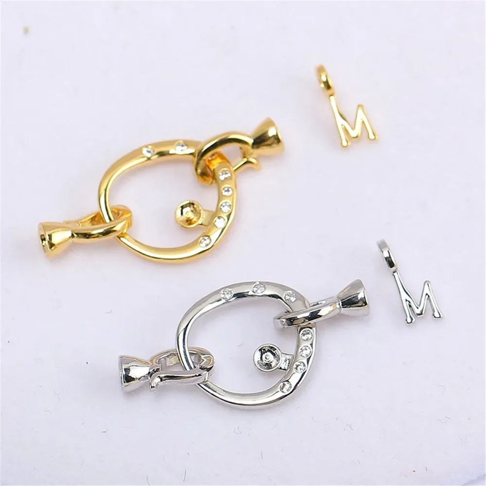 

Gold Plated Copper Jewelry Clasp DIY Necklace Bracelet Connector Hook Craft Findings for Jewelry Making Beads Charms Accessories