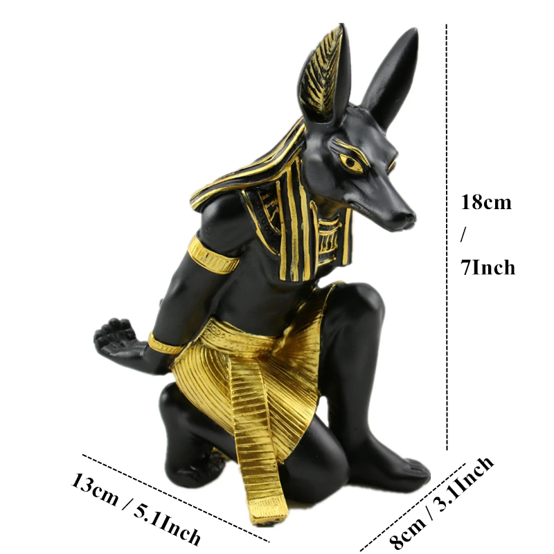 Wine Rack Home Decor Statue Anubis Wine Stand Figurines Egypt Cat God Resin Sculpture Decoration Living Room Table Desk Crafts