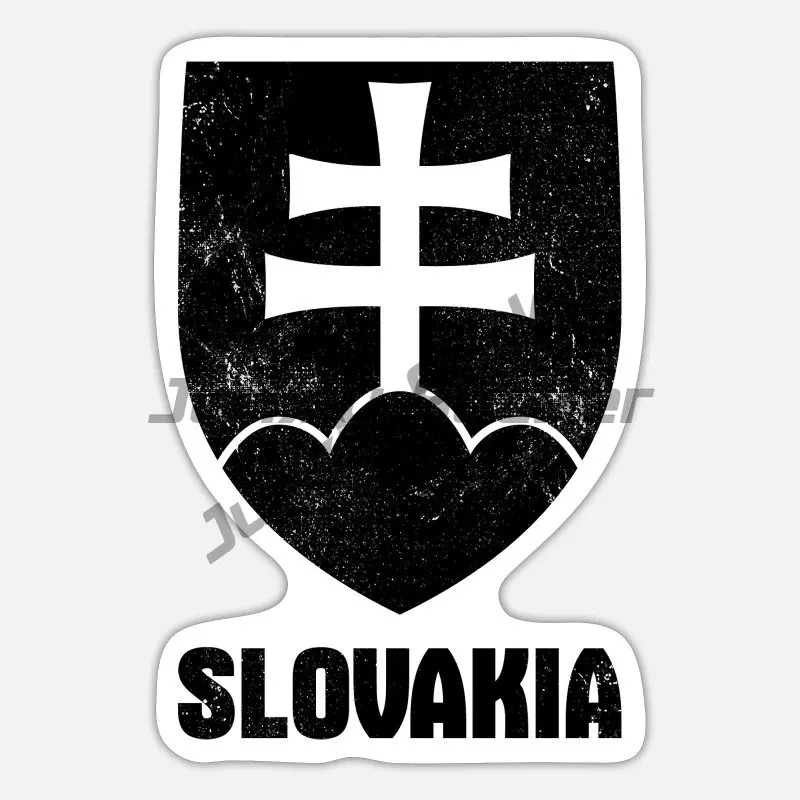 

Slovakia Flag Vinyl Bumper Sticker for Camper SUV Motorcycle Laptop Truck Camper Wall Bicycle Stickers New Driver Car Stickers