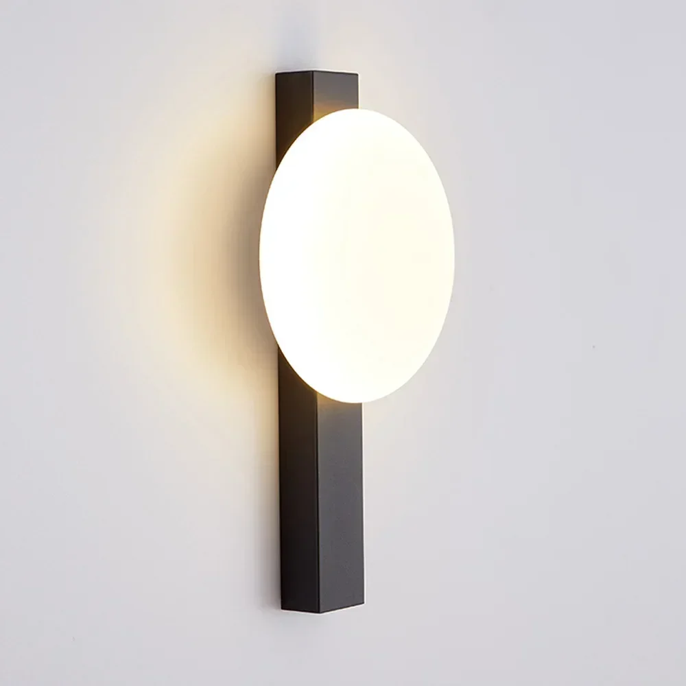 

Flat Ball Wall Lamp Minimalist Bedroom Bed Wall Lamp Modern Living Room Background Wall Lamp Hotel Aisle Lamp for Home