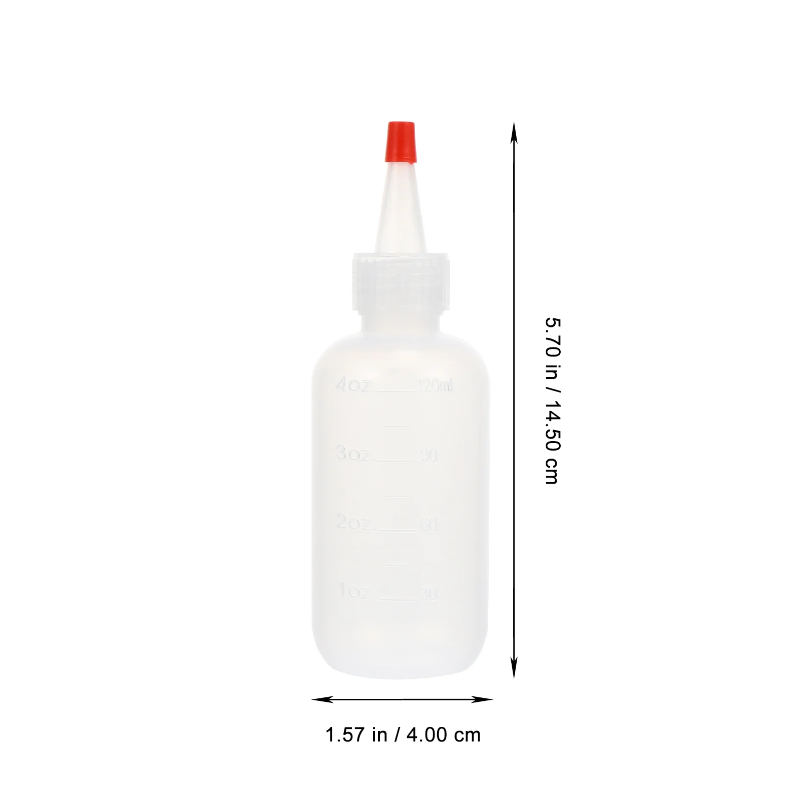 

18Pcs Makeup Pointed Mouth Bottles Plastic Hair Dye Applicator Salon DIY Hair Color Shampoo Conditioner Care Storage