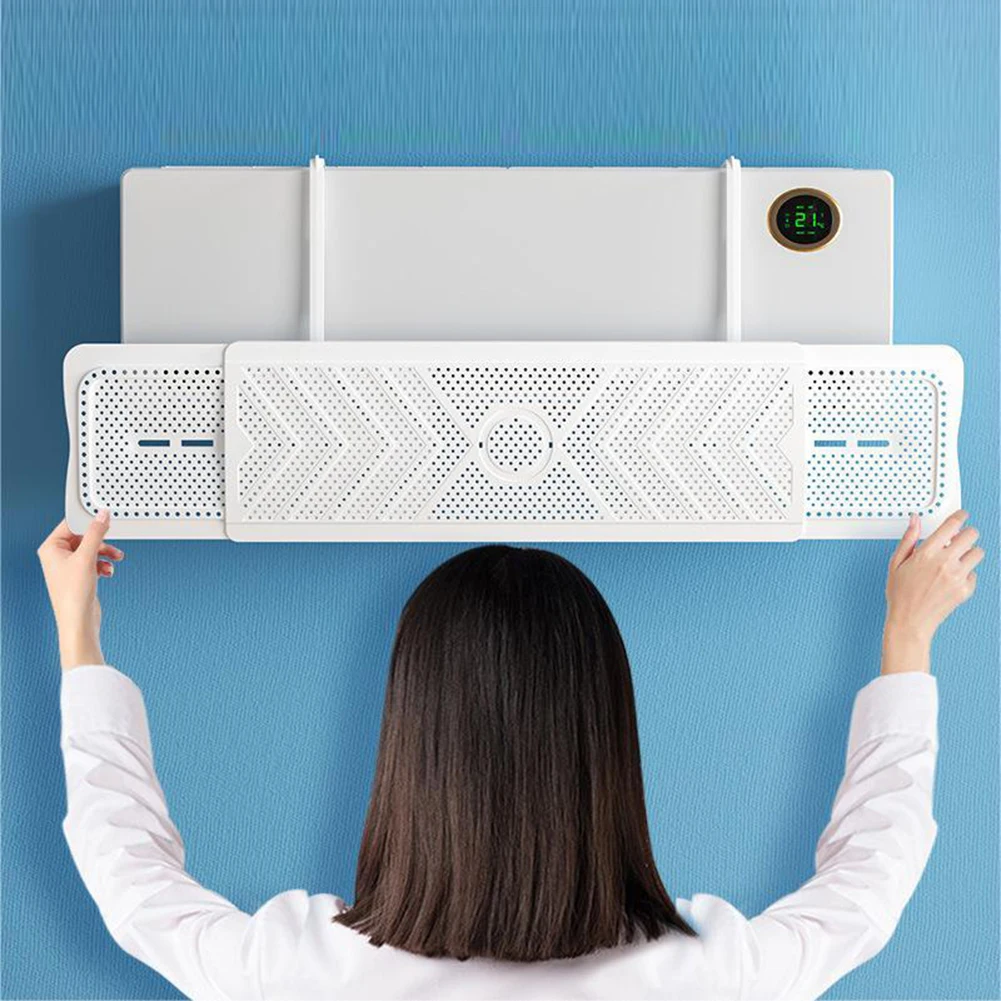 Air Conditioning Wind-Shield Anti Direct Blowing Scalable Adjustable Wind Guide Cover Outlet Baffle Windshield Dust Cover