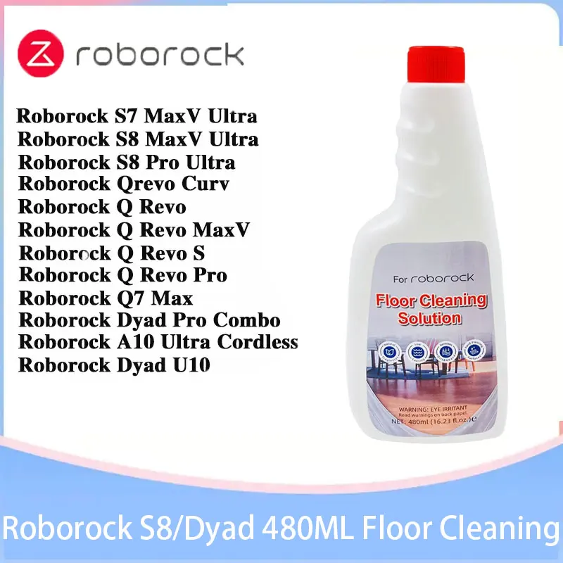 OMO 480ML liquid For Roborock S8 Pro Ultra/S7 MaxV Ultra/Dyad/S7/Q5 Floor Cleaning Vacuum Cleaner Parts Robot Mops Antibacterial