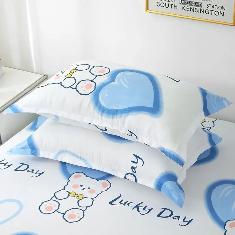 ‌Farmhouse Chic Pillow Cover Set 2PCS 48x74cm Wrinkle Resistant for Guest Room/Dormitory‌