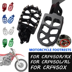 Motorcycle Accessories Footrest Footpegs Foot Pegs Pedal For Honda CRF450R CRF450RX CRF450X CRF450L CRF 450 R RX X CRF450 L RL