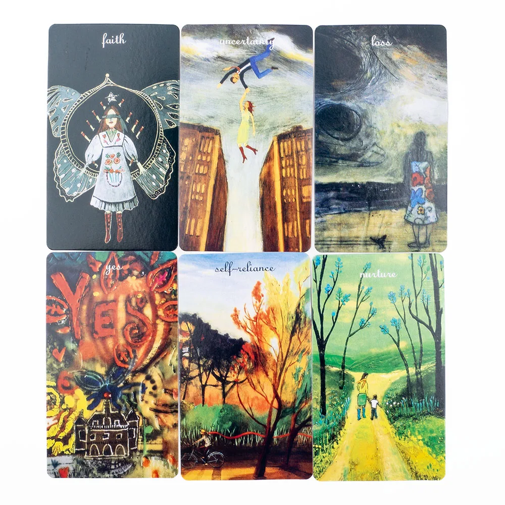 Oracle tarot set com guia pdf, alta qualidade, para jogos de tabuleiro, entretenimento, 78 cartões, 10.3x6.1cm