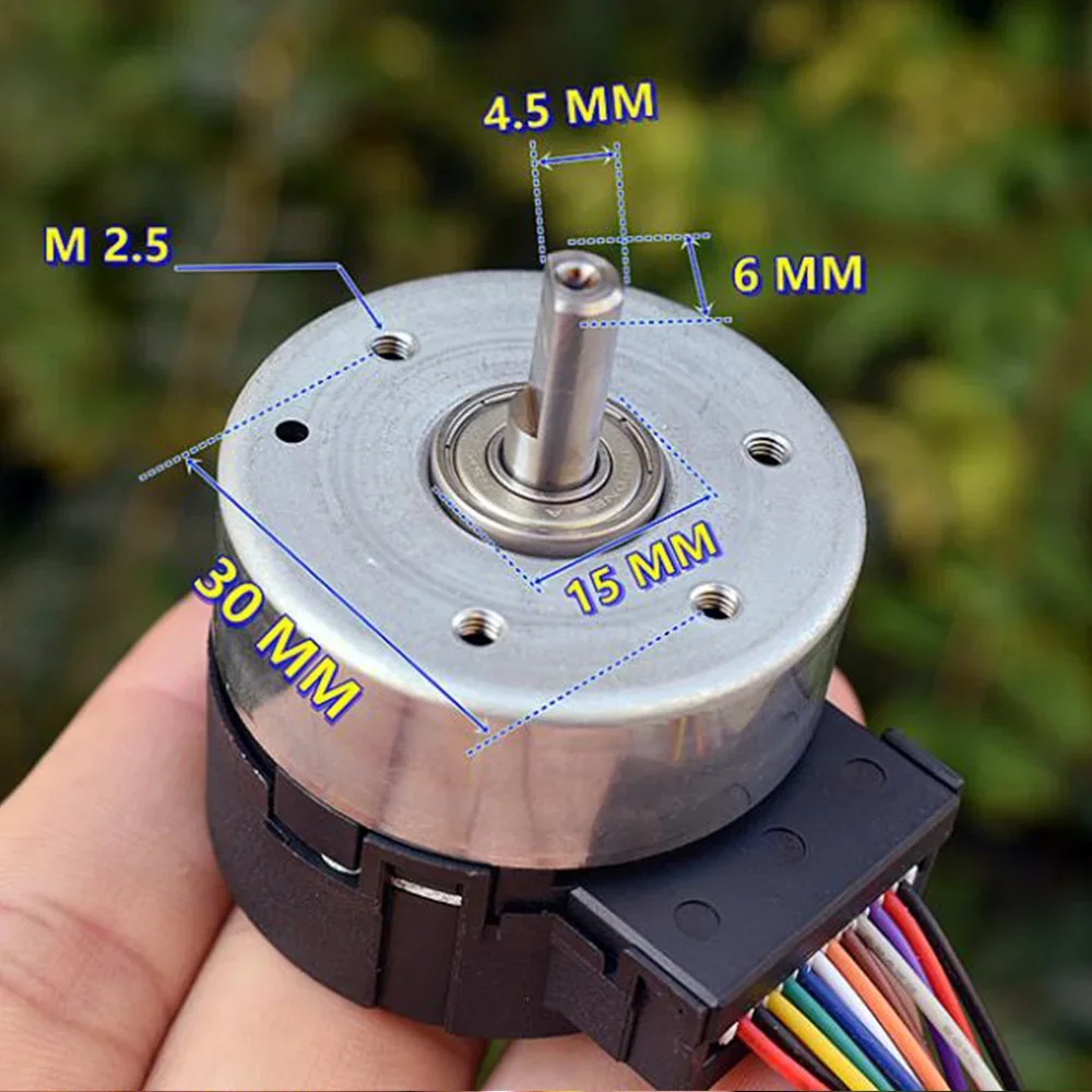 Mini Brushless Motor DC 12V Built-in Driver Board Pulse Frequency 24H055M020 Adjust Speed Ball Bearing 100 Wire Encoder Feedback