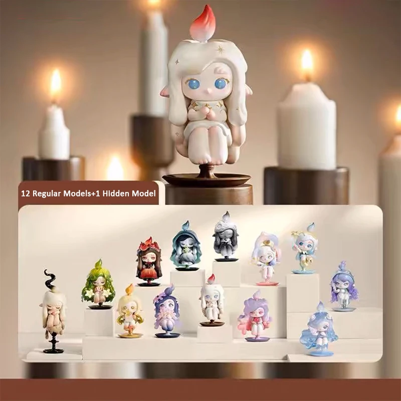 Original CHAKA Light Sprite Series Blind Box 1PC/12PCS Mystery Box Cute Toy Action Figure ﻿Anime Figures For Girl Birthday Gifts