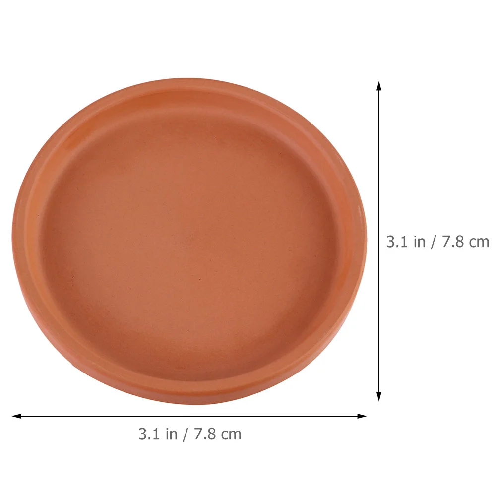 5 Pcs Terracotta Planter Tray Pots Indoor Flowerpot Plate Accessories Mat Pottery Plants Succulent