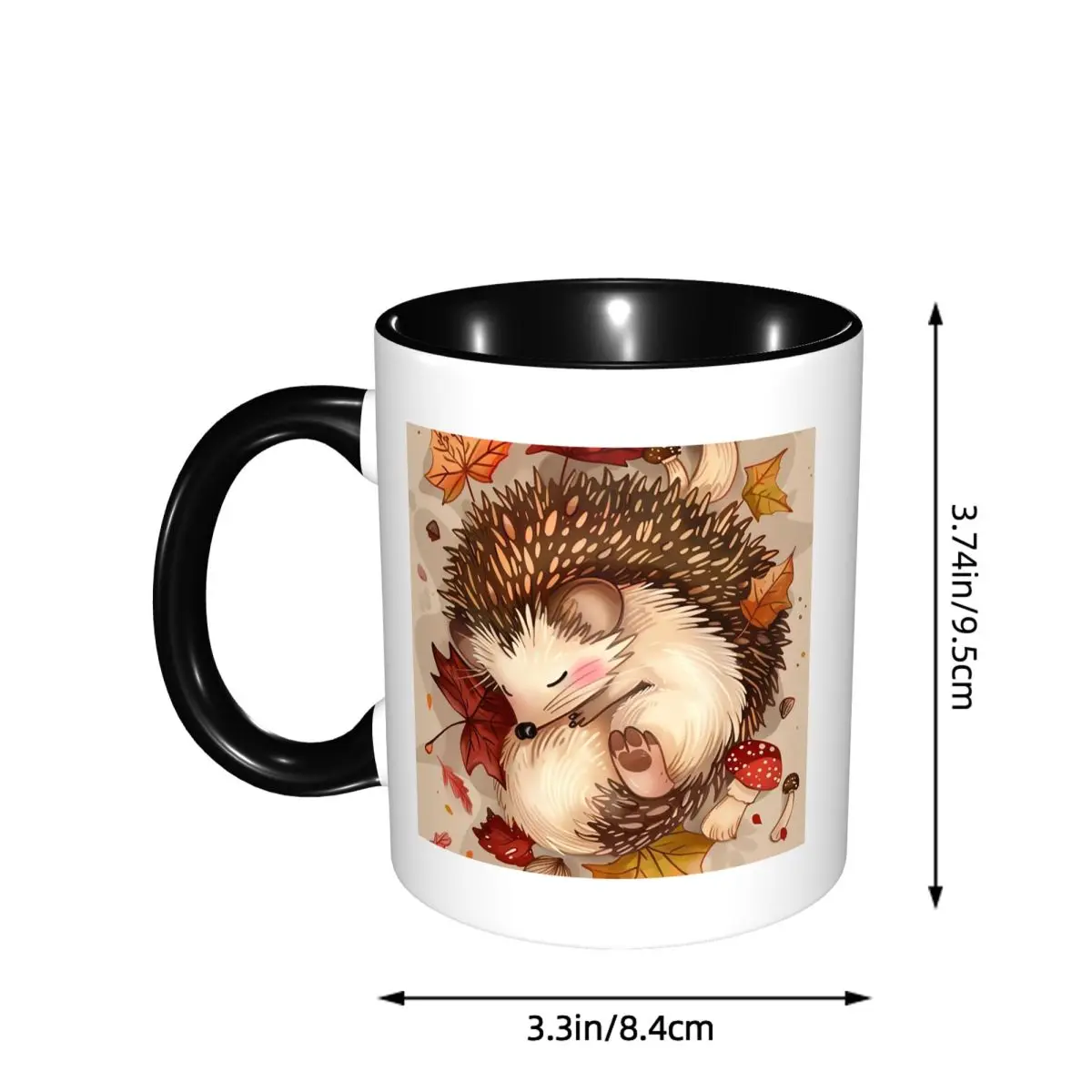 Hedgehog Animal Mug Funny Ceramic Coffee Cups Tea Mugs Milk Cup Drinkware Gift for Friends view 2