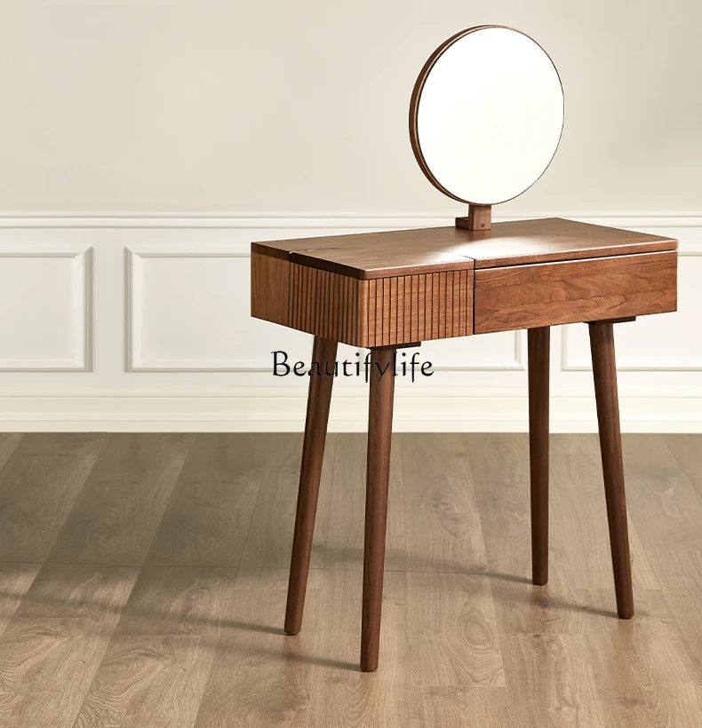 

Solid Wood Dressing Table North American Light Luxury Bedroom Small Apartment Makeup Table