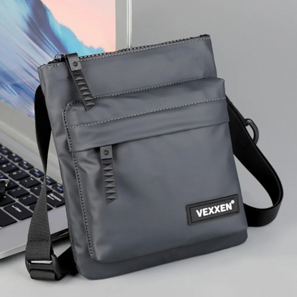 

Multifunctional Crossbody Phone Pouch Sports Handheld Small Shoulder Bag Street Style Solid Color Male Square Bag Outdoor