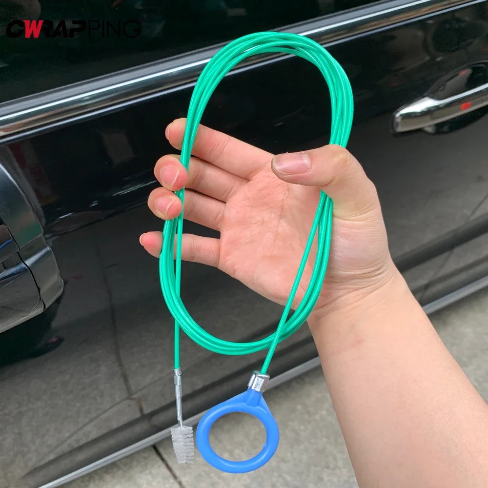 Car Drain Hole Cleaning Brush Flexible Car Sunroof Drain Dredge Cleaning Tools Skylight Drain Pipe Brush Car Wash Accessories