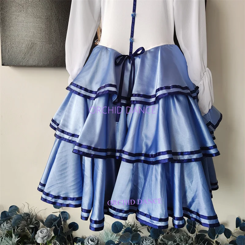 Professional Custom Size Custom Color Kids Girls Adult The Talisman Performance Wear  Blue Ballet Lyrical Cupid Dress