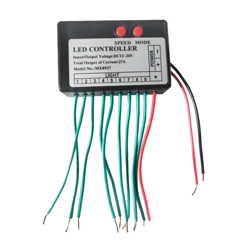 WF-DC12V-24V Led Strip Light Controller Jump Water Burst Flash Horse Sign Luminous Word Exposed Light Box RGB Controler