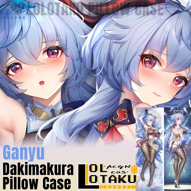 

Наволочка Ganyu Dakimakura Genshin, сексуальная обнимающаяся Подушка на все тело, подушка, наволочка, домашнее постельное белье, Декор