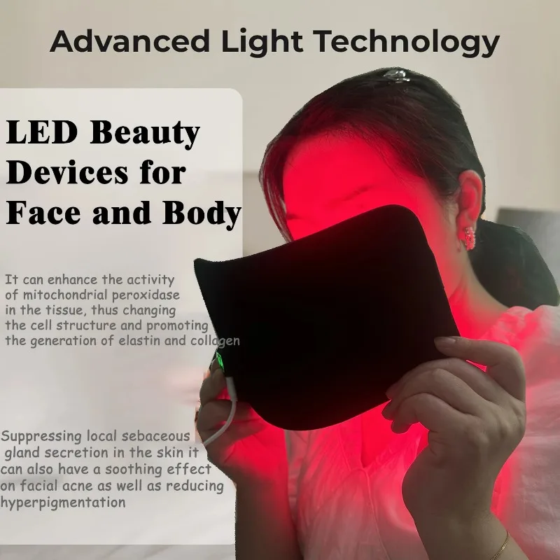 Rood Infrarood Lichttherapie Pad LED Schoonheidsapparaten voor Gezicht en Lichaam Terug Knie Handen Voeten Relief Draagbare 660nm 850nm