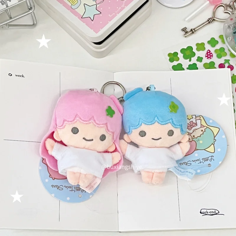 متوفر في المخزون الأصلي التوأم ستار حقيبة اليابانية لطيف أفخم قلادة الطعم القديم لطيف دمية الحلي مفتاح سلسلة الحلي هدية #4