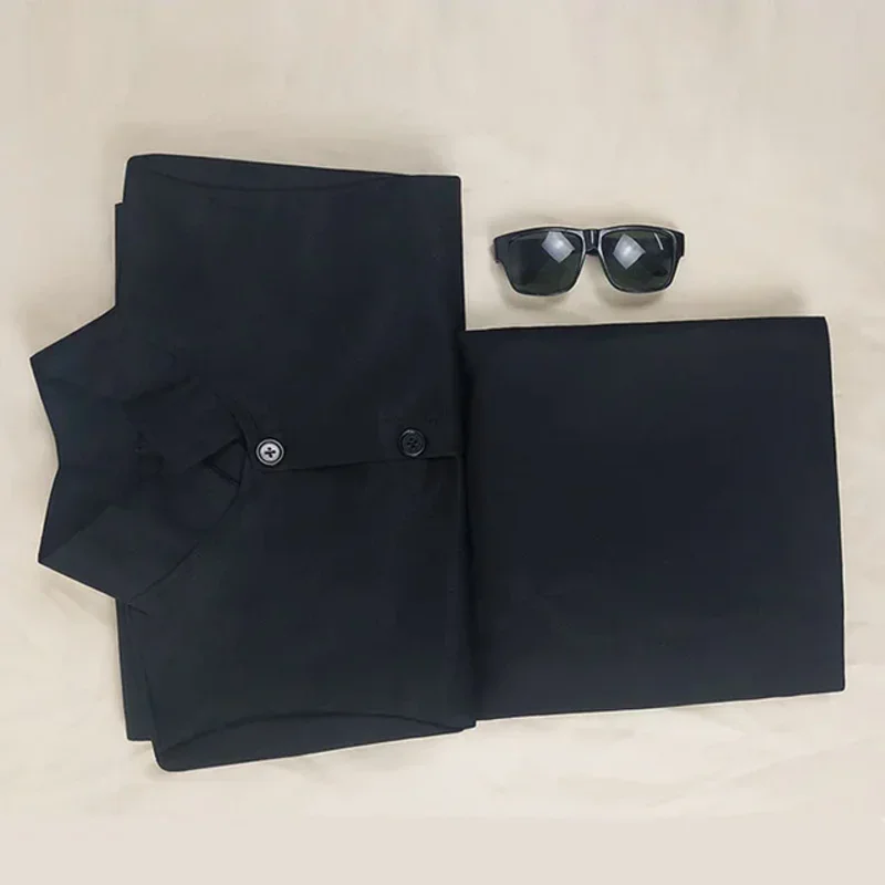 Matrix Personalizzato Nero Costume Cosplay Neo Trench e Impermeabili Costumi Del Partito di Halloween Per Le Donne Degli Uomini Cos Gioca Prop Accesso MN3