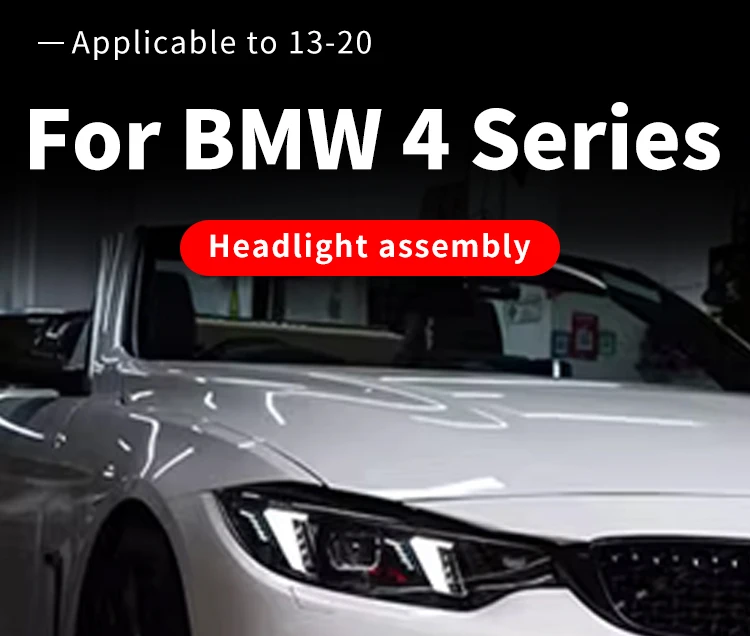 

Suitable for BMW F32 LED Headlights 2013-2019 F36 M4 F82 Headlights 4 Series 425I 430i DRL Turn Signal High Beam Car Accessories