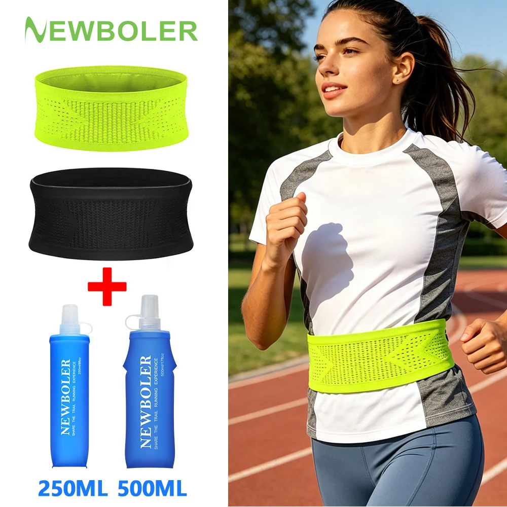 Running Waist Bag Men Women Invisible Elastic  Running Belt Hydration Waist Pack Phone Waist Belt Bag Gym Fitness Marathon