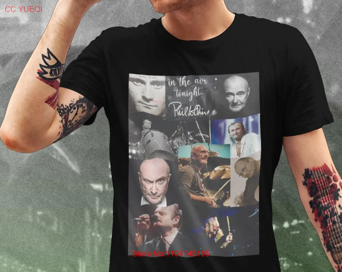 Highly Strung 100 Cotton Quality Softstyle T Shirt Phil Collins In The Air Tonight Rock Music Lover's Fun