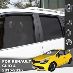 Renault Clio IV 4 Hatchback 2013-2018 자기 자동차 차양 앞 유리 커튼 후면 베이비 윈도우 Sun Shade Visor