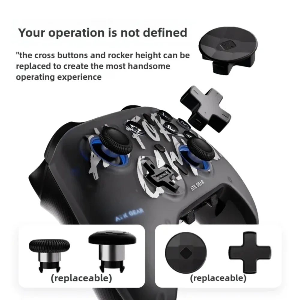

ATK Battle-axe Gamepads Pc Controls RGB Wireless Tri Mode Hall Joystick Dual 1000Hz Polling Rate Multi-platform Support Gamepad