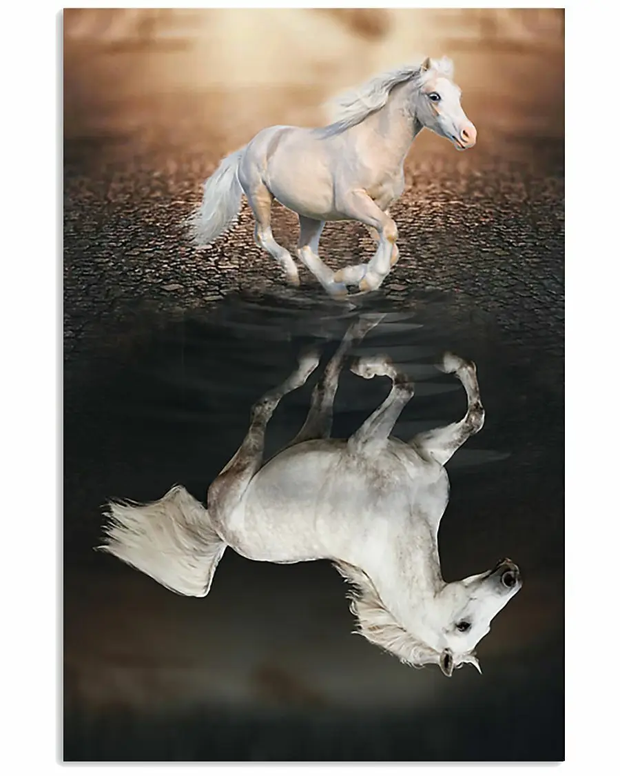 

Мотивирующая Печать на холсте с изображением лошади, вера в себя, плакат для гостиной, Декор, домашняя Настенная картина