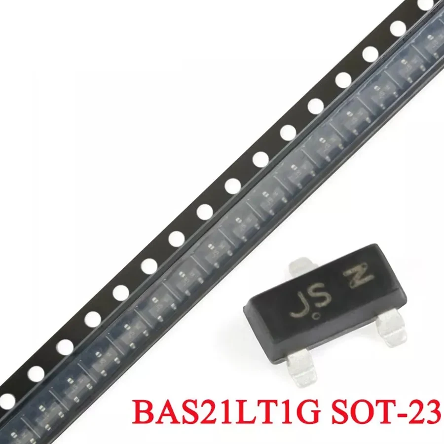 5pcs New and Original BAS21LT1G SOT-23 High Voltage SMD Switching Diode 250V 225mA Integrated Circuit