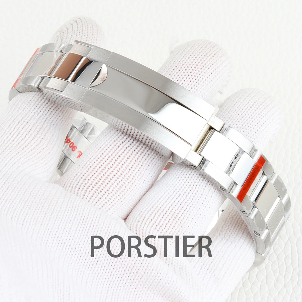 28.5mm NH36 Dual Date Watch Dial For YACHT-MASTER 40mm Watch Case Sapphire Glass Stainless Steel Bracelet For NH36 Movement