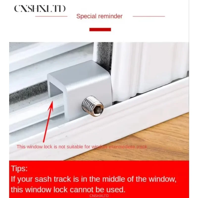 Window Security Key Lock Sliding Doors Windows Restrictor Child Safety Anti-theft Door Stopper Household Improvement Hardware
