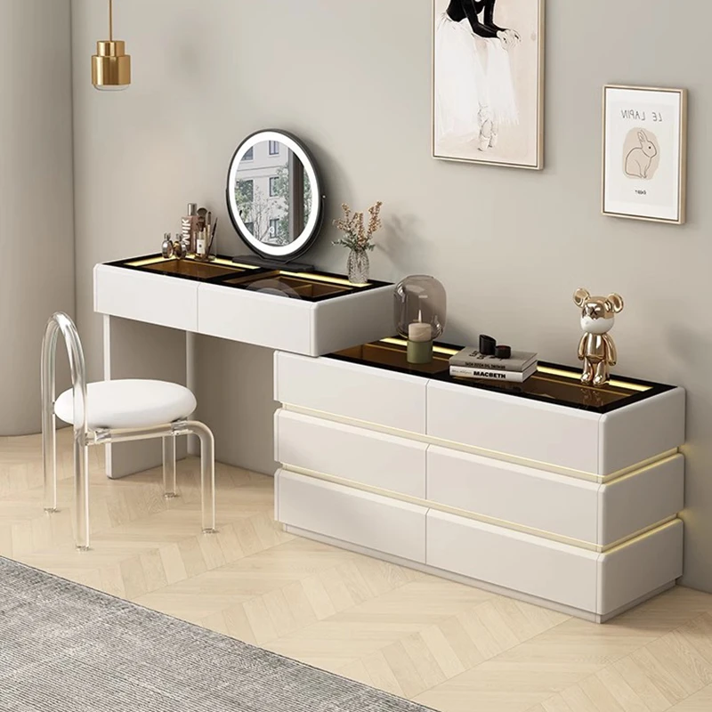 

Mirror Luxury Dressing Table Brown European Drawer Mirror Dressing Table Luxury Girls Penteadeira Para Quarto Bedroom Furniture