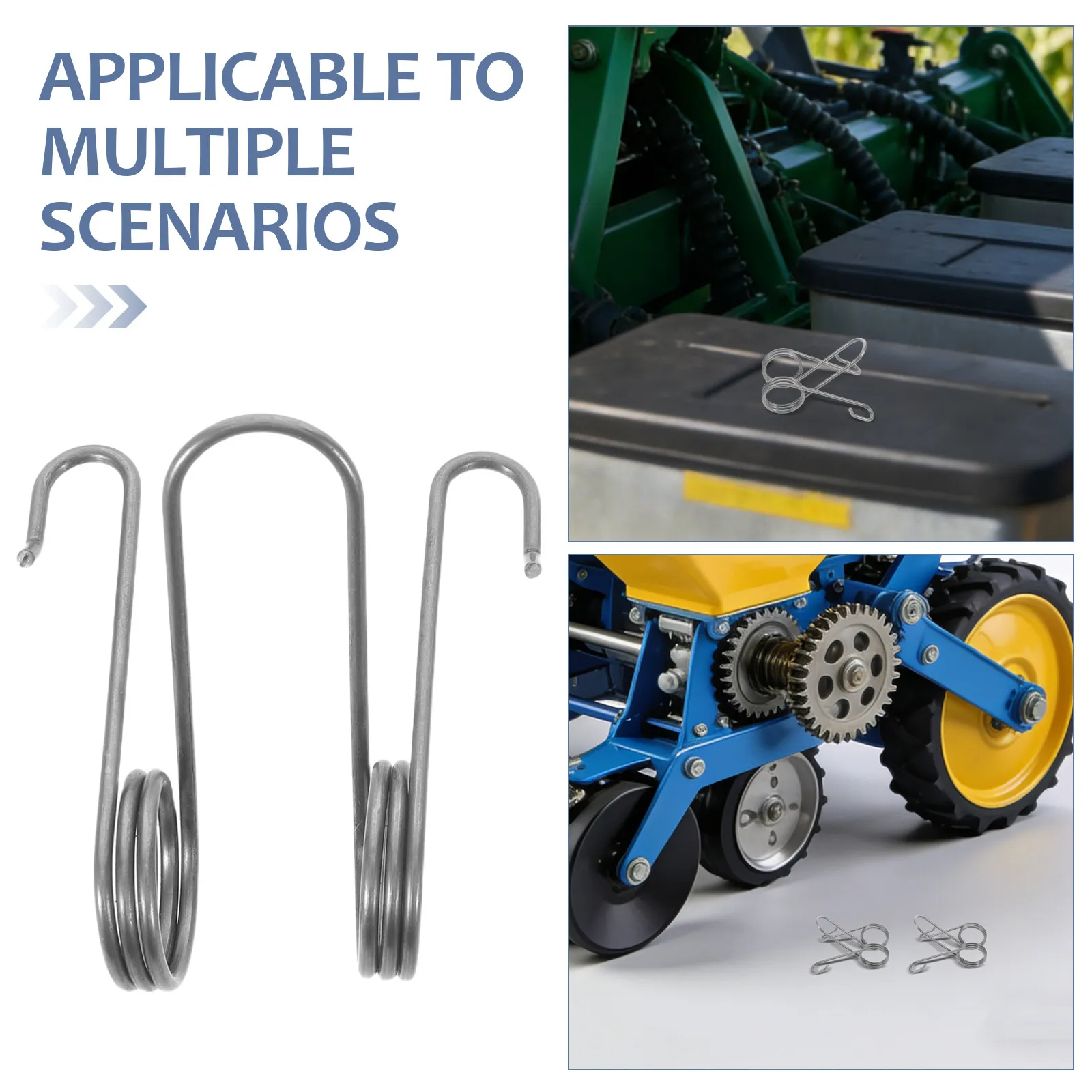 2Pcs Seeder Machine Springs High Strength Precision Corn Planter Springs for Hand Push Planting Tools Farm Garden Seeder Repair