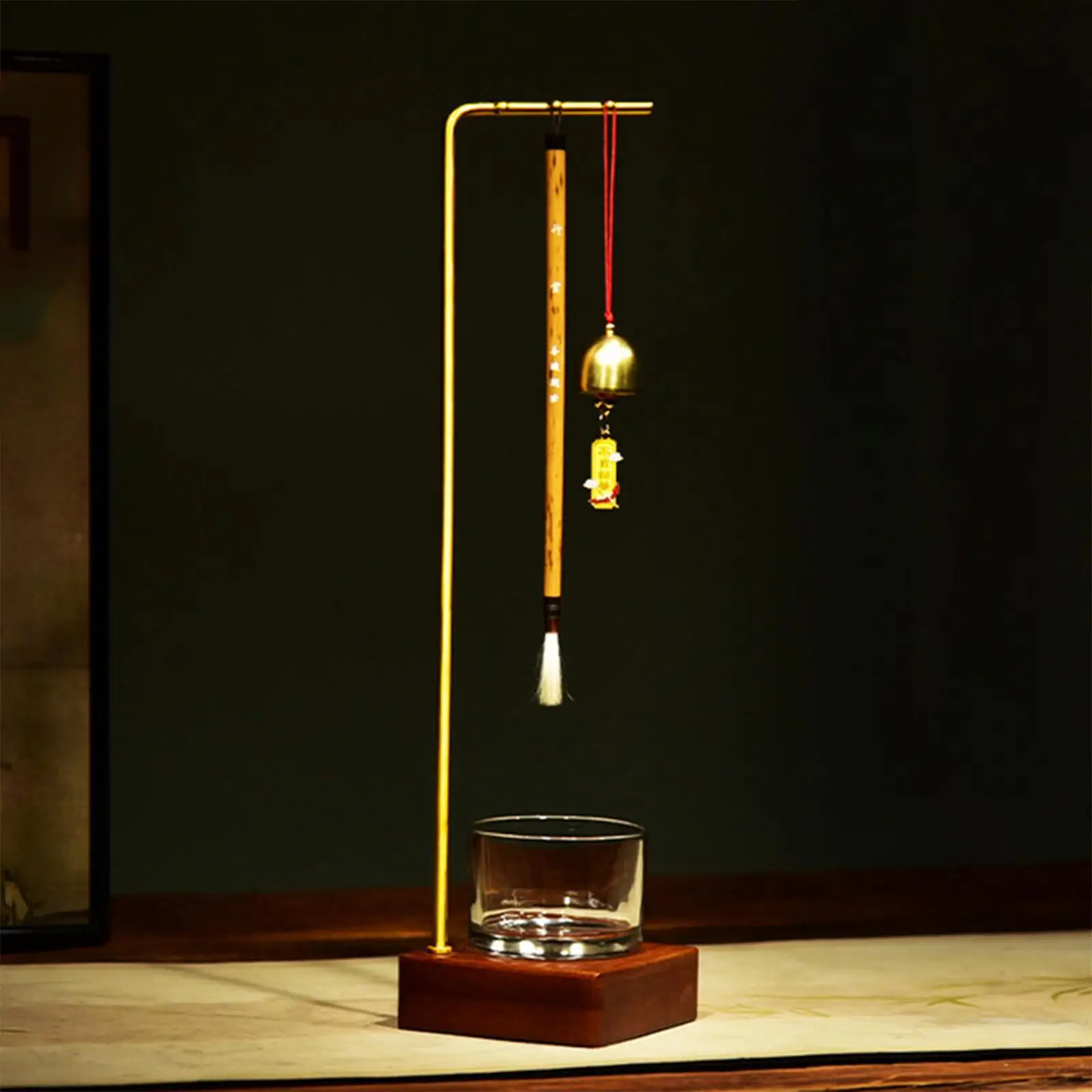 Calligraphy Sumi Brush Hanger Calligraphy Pen Holder Stand Hanging Rack Desk Accessories Multipurpose Living Room Organizer