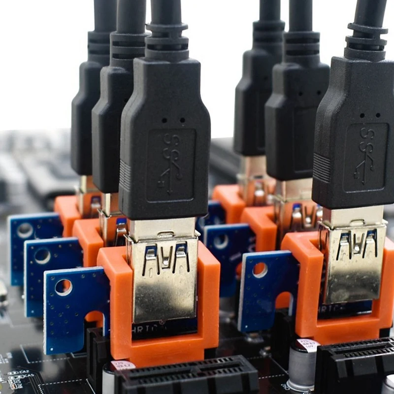 6 шт., вертикальный фиксатор Pcie, фиксатор PCIE 1X для майнинга