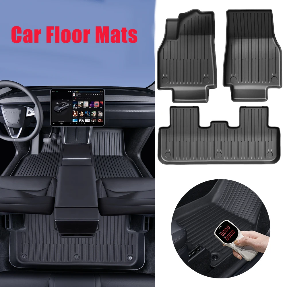 

All Weather TPE Floor Mats Cargo Liner Trunk Mat for Tesla Model Y 2025 2026 3D Custom Fit Eco Friendly Odorless Heavy Duty