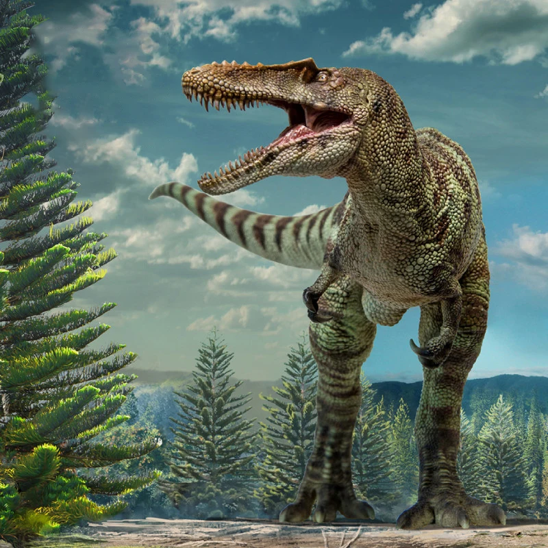 

Hot Genuine Dinosaur King Model 42 Growth Companion Action Figure Qianzhou Dragon Static Animal Model Decorative Ornamaent Toy