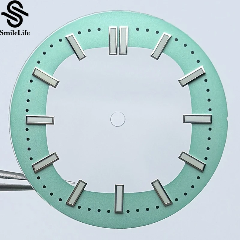 SmileLife 30.5 مللي متر الطلب ل نوتيلوس تفريغ المؤشر الأخضر مضيئة أسود أزرق صالح NH35/NH36 ساعة يد تعمل بالحركة أجزاء الطلب #4