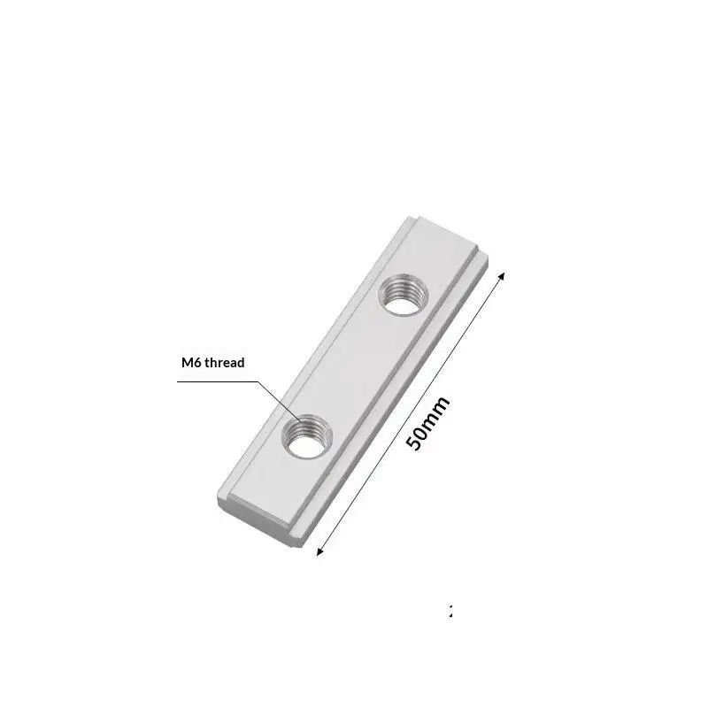 T-Slot M6 Sliding Nut Block Impact Resistant T Track Connector Hardware for Aluminum Profile Outdoor Shed Build Projects