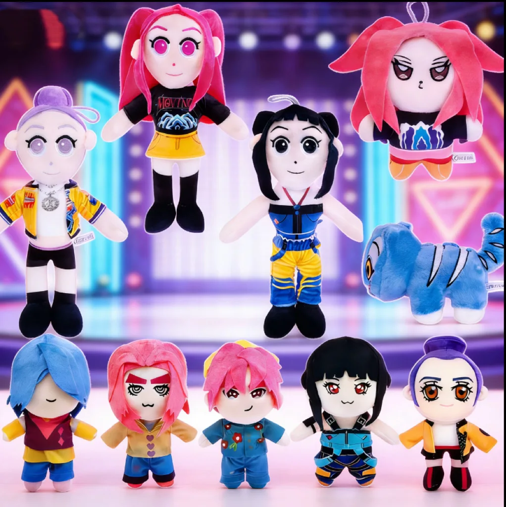 Vente 2026-nouveau style AnimeDemon Hunters peluche mignon tigre peluches doux en peluche bureau décor poupée jouet Fans cadeau fête Favo -------