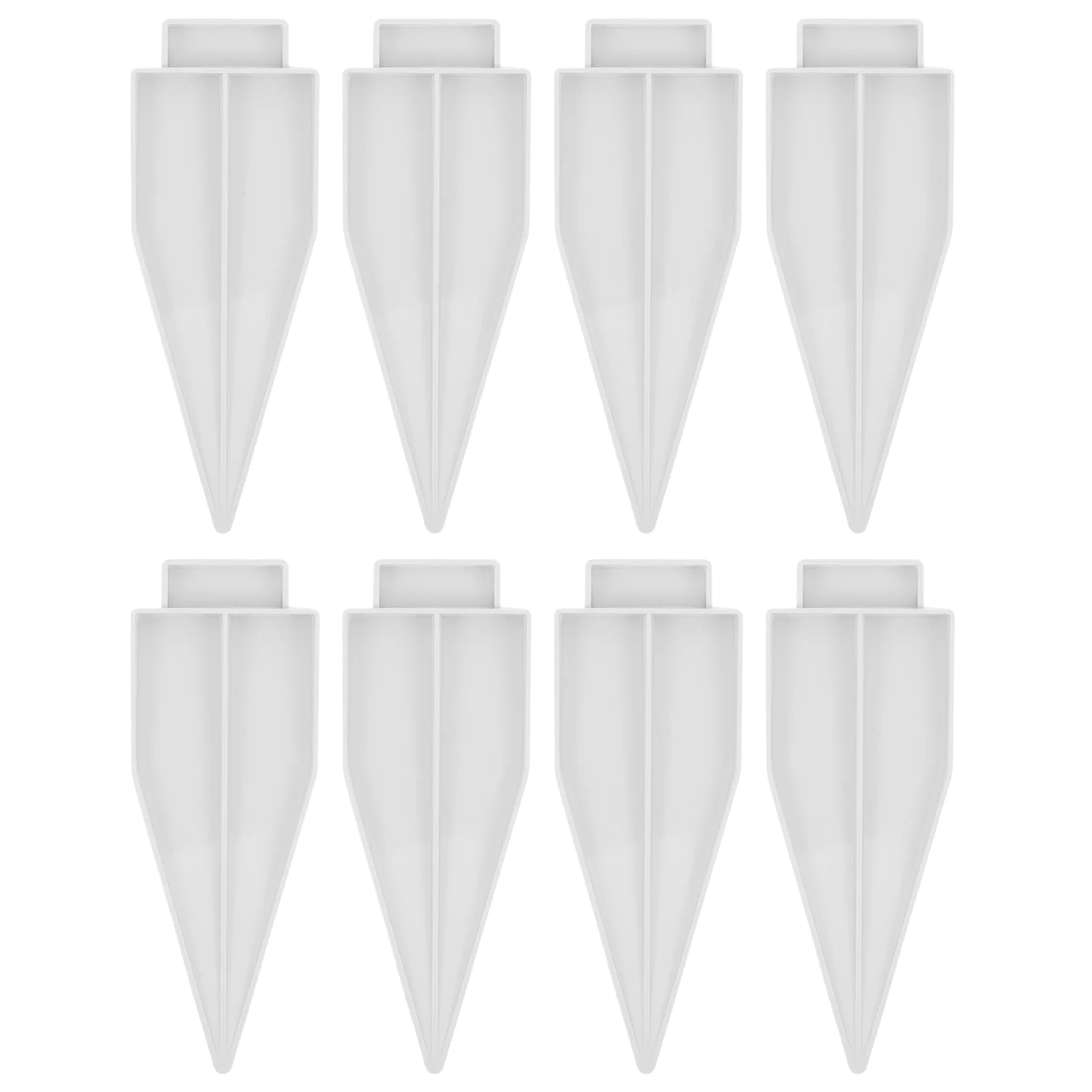 Bouchons de sol décoratifs blancs en PVC, accessoires de clôture de lit de fleur de jardin, pièces en plastique, fournitures de coordinateur, intérieur, campus, 8 pièces