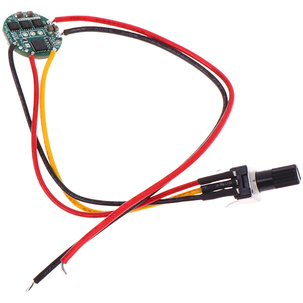 Motor Speed Controller Resistor-Controlled Speed ​​Controller For RPM Brushless Hair Dryer Motors 7V - 24V  9V–12V DC Input,